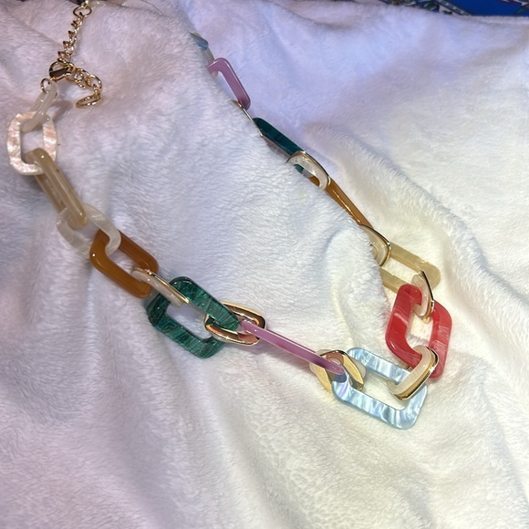 Denis and Charles Lucite and Metal Necklace - Picture 14 of 17